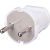 Вилка duwi без заземления белая 6А 250В 30463 0 