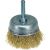 Щетка металлическая со шпилькой чашка 50 мм для дрели ON 20-02-050 – изображение 3