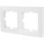 2-ая горизонтальная рамка Lezard VESNA без вставки, белая 742-0200-147 – изображение 2