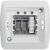 Одноклавишный проходной выключатель UNIVersal Клио IP44, открытой устанвоки, 10А, 220В, белый еврослот К2230 – изображение 3