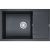 Оборачиваемая кухонная кварцевая мойка GRANULA GR-7805 780х500 мм, шварц 