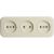 3-местная розетка STEKKER без заземляющего контакта, 250В, 16А, IP20, PST16-50-20 (RA 16-344-БЖ), слоновая кость 49055 – изображение 6