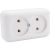 Розетка ООО Ливны-Электро РА 10-009 2-х местная, белая РА 1936 – изображение 4