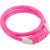 Велосипедный замок НОРА-М №31 размер - ф 10 х 650 мм, розовый 18306 