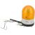 Светосигнальный маячок INNOCONT d=100мм, L=146мм, светодиод(постоянное/мигающее), вращение, зуммер, цвет: желтый, 220VAC, IP55, кабель 0,5м SL100B-220-Y 