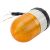 Светосигнальный маячок INNOCONT d=100мм, L=146мм, светодиод(постоянное/мигающее), вращение, зуммер, цвет: желтый, 220VAC, IP55, кабель 0,5м SL100B-220-Y – изображение 4
