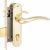Врезной замок с ручками Аллюр 132/1 GP латунь 1089 