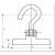 Магнитный крючок ПРОФ-МАГНИТ Е36, сцепление 41 кг, 2 шт. PMYP-Е-36 – изображение 3
