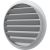 Решетка вентиляционная круглая 15РКМ (180 мм; алюминиевая; с фланцем 150 мм) ERA 90-02092 – изображение 3
