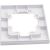 Одноместная горизонтальная рамка UNIVersal серия афина белая еврослот A0053 – изображение 3