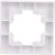 Одноместная горизонтальная рамка UNIVersal серия афина белая еврослот A0053 – изображение 4