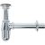 Хромированный сифон Wirquin с выпуском, с отводом и розеткой, латунь SL213 