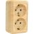 Розетка Jilion 2 гнезда с заземлением дуб 9533494 – изображение 3