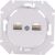Механизм компьютерной розетки Bylectrica 2-местная, категория 5е, скрытая установка, серия ПРОВАНС, белый РК216-6312 