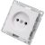 Одноместная розетка UNIVersal серия афина б/з, с/у, 16а, 220в, белая еврослот A0022 – изображение 4