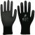 Трикотажные нейлоновые перчатки Arcticus черные, с ПУ покрытием, 13G, р.11 7215 ARC-111 