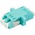 Оптический проходной адаптер DATAREX lc-lc om3 дуплекс duplex бирюзовый DR-541123 