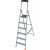 Свободностоящая стремянка Krause MONTO SAFETY 2К заглушки, 6 ступеней 128966 