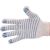 Трикотажные легкие перчатки Gigant с покрытием ПВХ-точка, 10 класс, белые GGC-9 – изображение 3