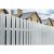 Металлический односторонний штакетник Металлика (белый; высота 1.5 м; 10 штук в упаковке) 1,5-9003 – изображение 3