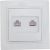 Розетка EKF Минск, RJ-45, 2-местная, СП, белая, SQERK02-035-10 