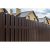 Металлический двухсторонний штакетник Металлика (коричневый; 10 штук; высота 1,8 метра) 1,8-8017/8017 1,8-8017/8017 – изображение 3