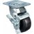 Колесо поворотное с боковым тормозом (100 мм; игольчатый подшипник; грузоподъемность 120 кг; чугун; резина) СТЕЛЛА-ТЕХНИК N29100B1 