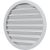 Решетка вентиляционная круглая 25РКМ (275 мм; алюминиевая; с фланцем 250 мм) ERA 86-685 