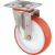 Колесо поворотное с кронштейном из нержавеющей стали (150 мм; 300 кг; термопластичный полиуретан/полиамид) Tellure rota 604411 