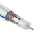 Коаксиальный кабель REXANT DG 113, Cu/Al/Cu, 75%, 75 Ом, бухта 100 м, белый 01-2471 