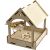 Деревянная модель для сборки PREZENT Кормушка садовая 2, 17x14.5x18 см КРМ-002 