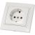 Розетка TANGO с заземляющим контактом белый скрытой проводки 16А, 250В 1008837 – изображение 2