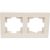 Двухместная горизонтальная рамка UNIVersal серия афина слоновая кость ivory еврослот A0044-I – изображение 4