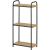 Напольный стеллаж UniStor FLORA 3 яруса, из стали и натурального бамбука 210624 