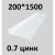 Отлив металлический ПРОФМЕТСТИЛЬ (0,7 мм, 1500х200 мм, белый) 691 – изображение 2