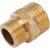 Переходной ниппель LEXLINE 1/2-3/8 нар/нар., латунь 15-10 513046 