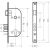 Врезной замок с ручками Аллюр 132/3 GP латунь 5962 – изображение 12