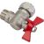 Шаровой кран VALTEC BASE угловой с накидной гайкой 1/2х3/4 нар.-вн. VT.267.N.0405 – изображение 2