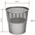 Офисная корзина Luscan 10л пластик, серая 1593982 – изображение 2
