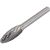 Борфреза твердосплавная в форме пламени тип HFLH ROTORICA H1025Х06 