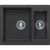 Кухонная мойка Polygran BRIG-620 (№16 Черный) 407923 