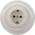 Розетка Retrika ретро, керамика, серия Colony, с заземляющим контактом, белый RS1-80001 – изображение 6