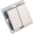 Двухклавишный выключатель UNIVersal серия афина, с/у, 10а, 220в, шампань еврослот A0023-Br 