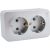 2-ая наружная розетка Schneider Electric Blanca Алюминий, с заземлением, без шторок, 16А, 250В SE BLNRA010213 – изображение 2