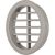 Решетка круглая вентиляционная (d=47 мм; серая) Volpato 2190-443-GR 