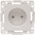 Механизм 1-местной розетки EKF PROxima Стокгольм, без заземления, 10А, белый, с защитными шторками EYR10-022-10 