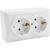 Двойная розетка Vesta Electric Mega с заземлением Mega F00050203BEL – изображение 2