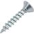 Шуруп крепежная техника белый цинк, 3,5x20 1000 шт. 431462 БК 