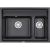 Кухонная мойка GRANULA KS-7302 ЧЕРНЫЙ 
