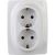 Розетка ЭРА 12-2106-01 2X2P+E Schuko, 16A-250В, IP20, белый Б0031228 